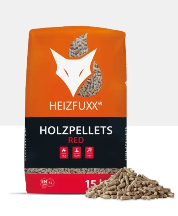 Bancale di Pellet di Latifoglia Heizfuxx Red Certificato ENplus A1 (65 sacchi da 15 kg - 975 kg)